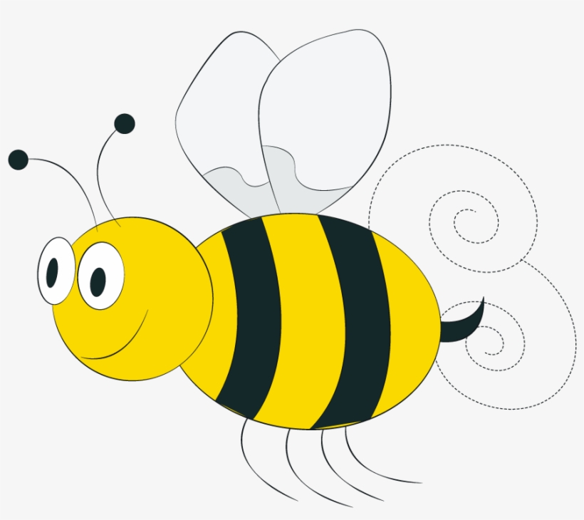 Cute Bee Png - رسم النحل, transparent png download