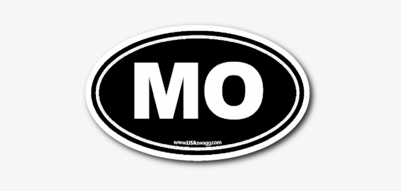 Missouri Mo Euro Oval Black - Circle, transparent png download