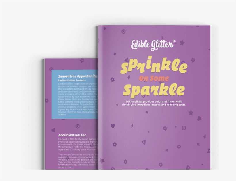 Edible Glitter E-zine Cover - Graphic Design, transparent png download