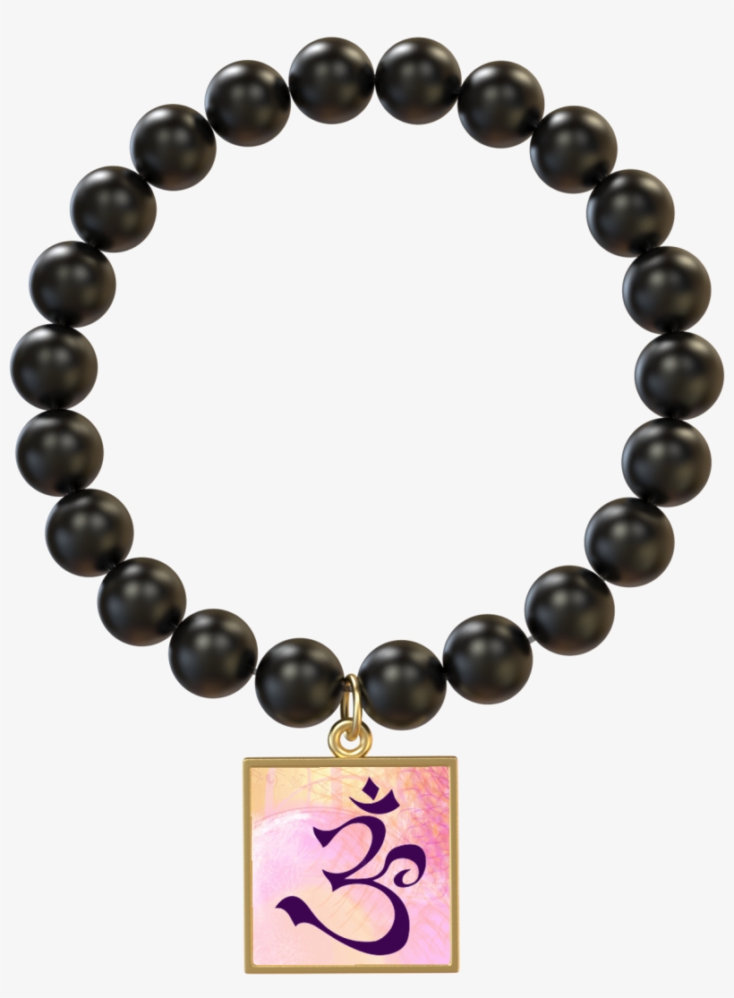 Om Symbol Onyx Gold Bracelet - Armband Tous, transparent png download