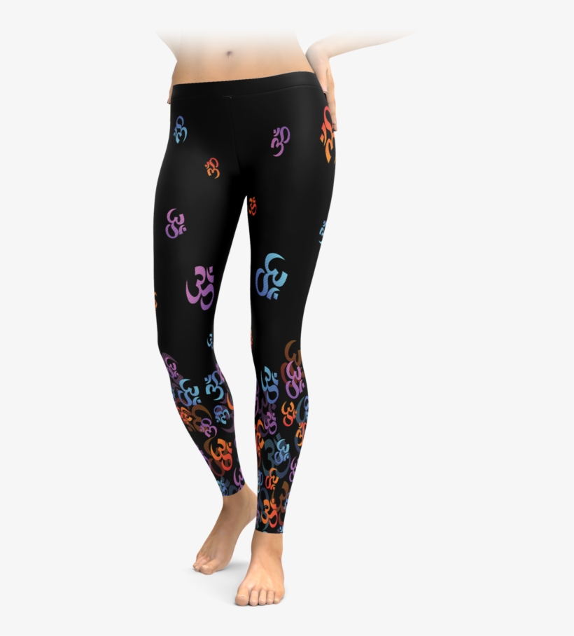 Falling Om Symbol Leggings - American Eagle Corgi Leggings, transparent png download