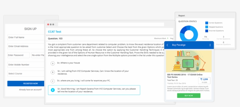 Think Exam - Online Exam Website, transparent png download