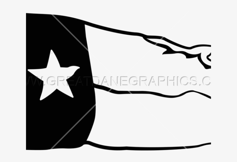 Texas Flag Clipart Outline, transparent png download