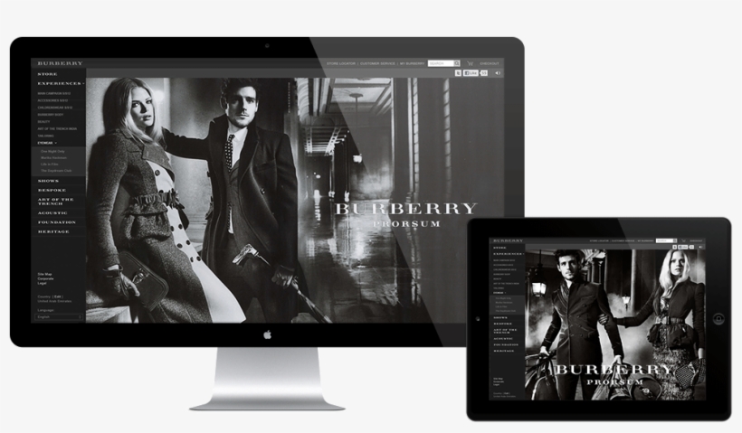 Burberry Autumn/winter - Led-backlit Lcd Display, transparent png download