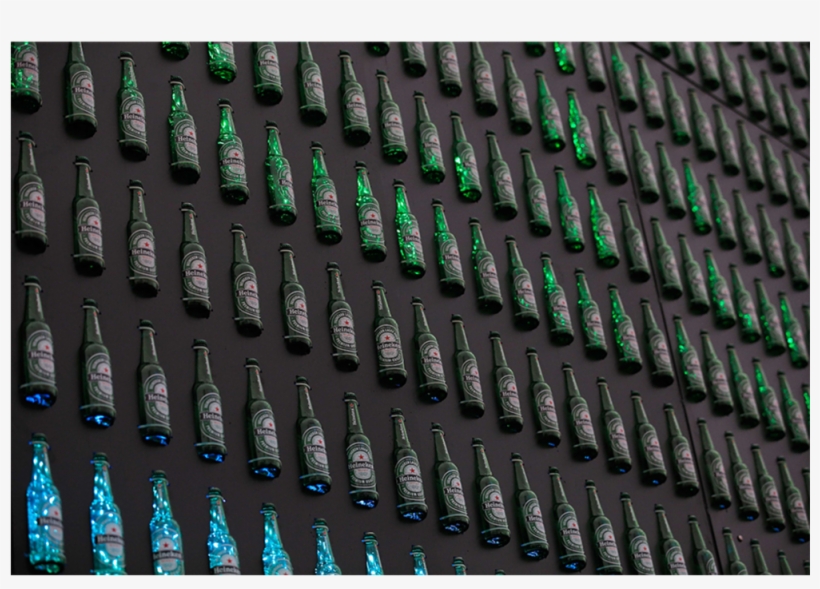 Heineken Led Bottle Wall 2 Copy - Heineken Interactive Bottle Wall, transparent png download