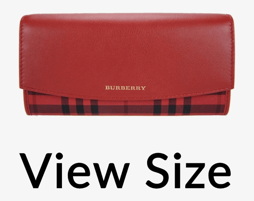 Burberry House Check And Leather Continental Wallet - Wallet, transparent png download