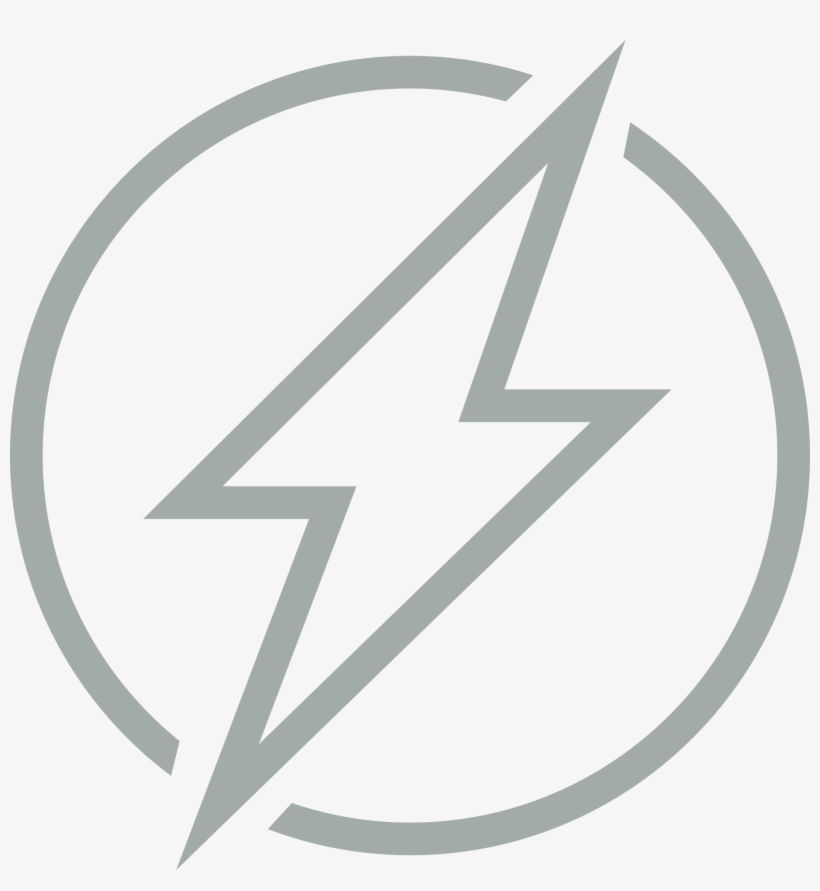 Lightning Bolt Grey - Renewable Energy, transparent png download