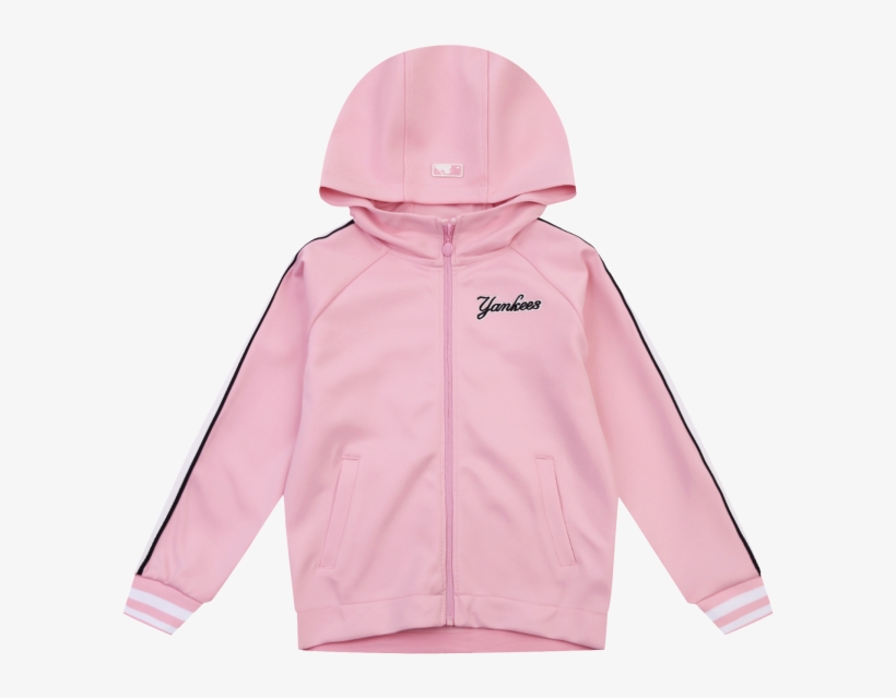 New York Yankees Girl's Big Logo Long Training Zip-up - Sweatshirt, transparent png download