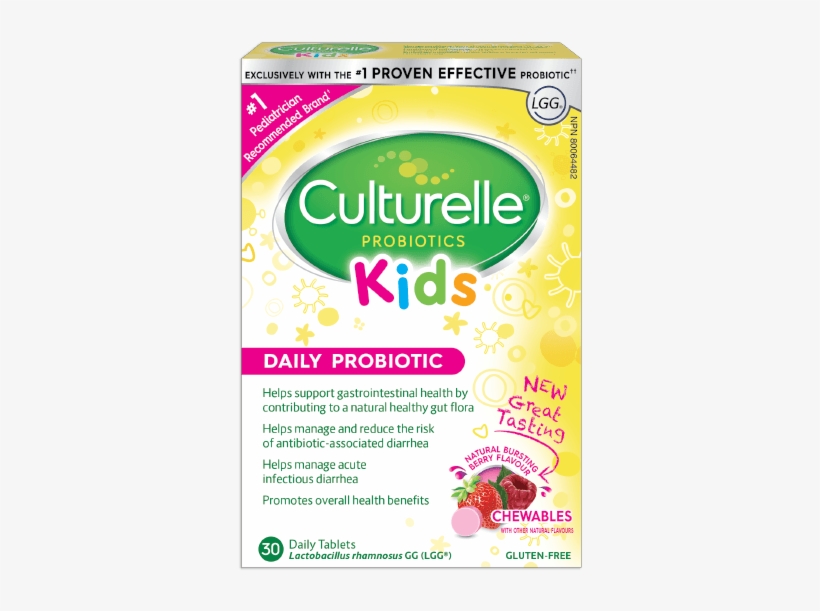 Culturelle® Probiotics Kids Daily Probiotic Berry Chewables - Health & Beauty, transparent png download