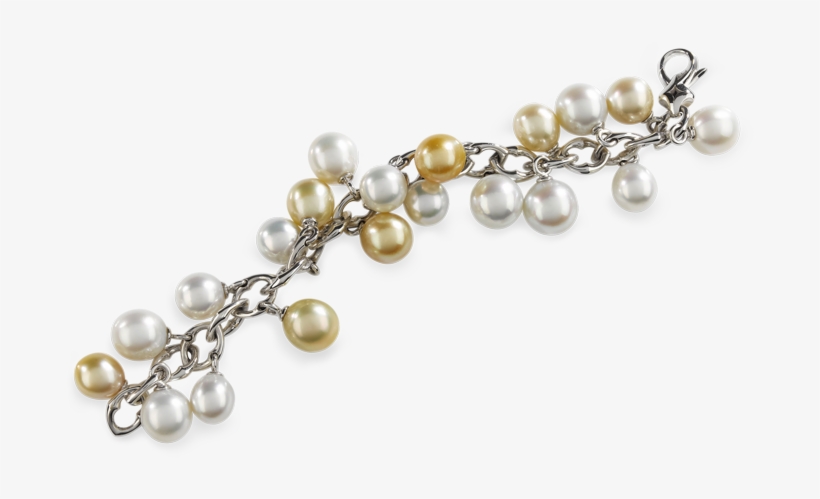Mystique Bracelet By Lohri White Gold With South Sea - Pearl, transparent png download