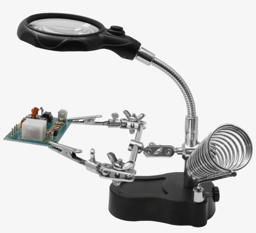 Gooseneck Helping Hand Donau Hh3 - Lupa Para Arreglar Celulares, transparent png download