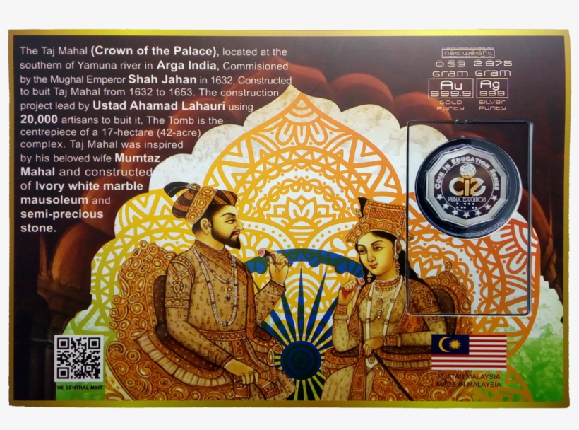 Taj Mahal Bi-mental Medallion - Gingerbread, transparent png download
