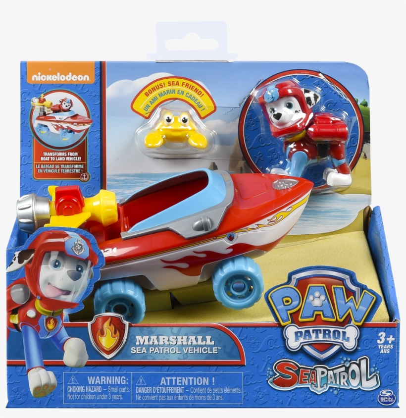 Marshall Và Tàu Cứu Hỏa - Paw Patrol Sea Patrol Toys, transparent png download