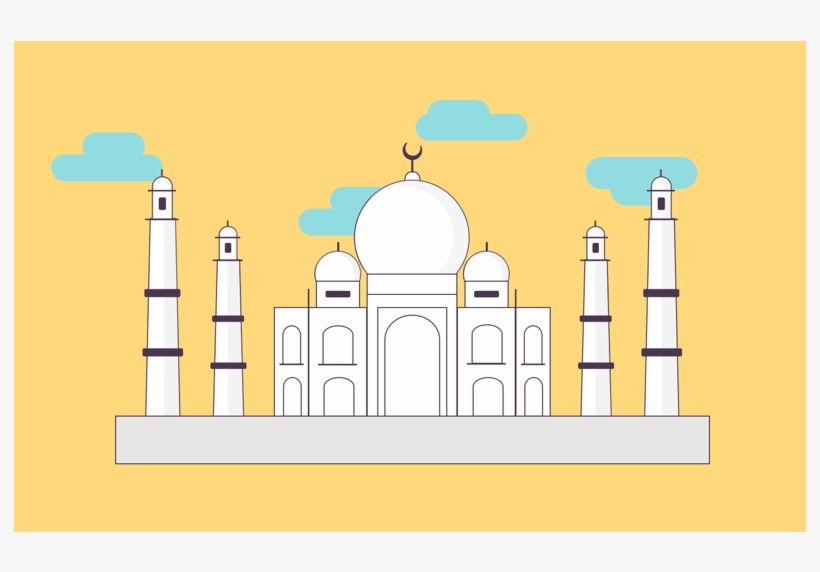Taj Mahal 7 Wonder 7 Worlds Wonder Wonder Taj Mahal - Illustration, transparent png download