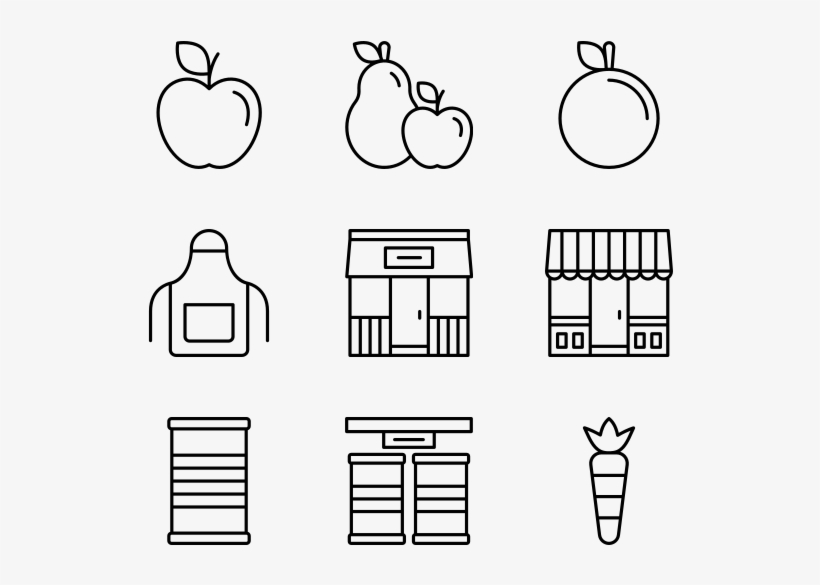 Grocery - Line Art, transparent png download