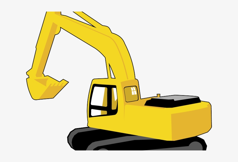 Construction Clipart Excavator - Clip Art Excavator Png, transparent png download