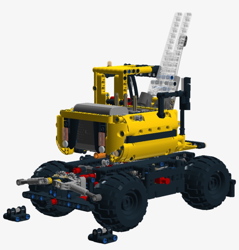 Compact Excavator Back V4 - Robot, transparent png download