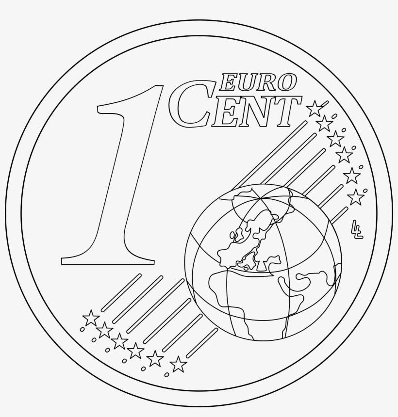 This Free Icons Png Design Of One Euro Cent, transparent png download