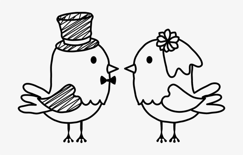 Bride And Groom Birds, transparent png download