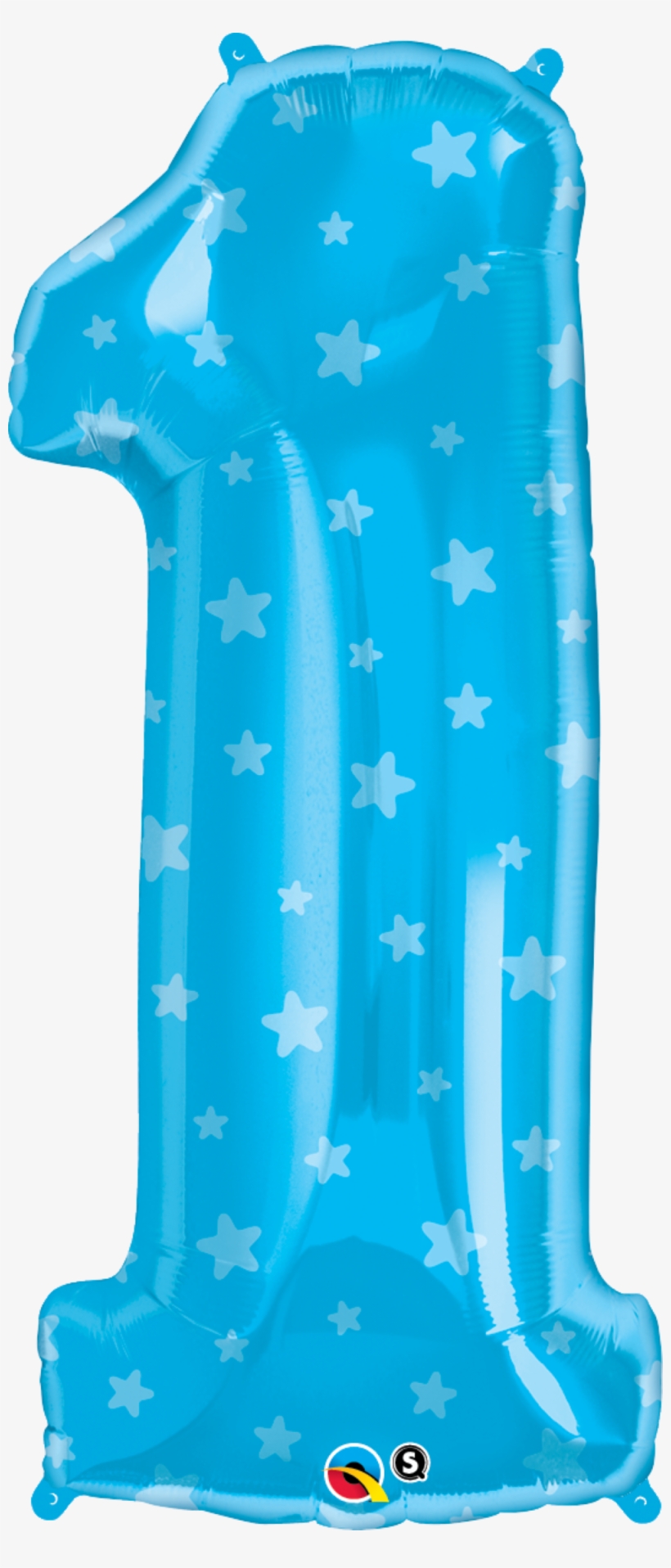 Blue 1 Stars Super Shape Foil Balloon - Number 18 Pink Balloons, transparent png download
