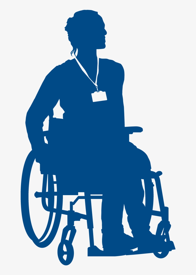 Adviser With Wheelchair Heritageblue - Wheelchair, transparent png download