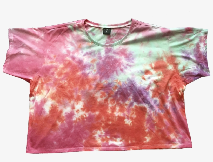 Women's Large Handcrafted Wild Style Tie Dye Shirt - Blouse, transparent png download