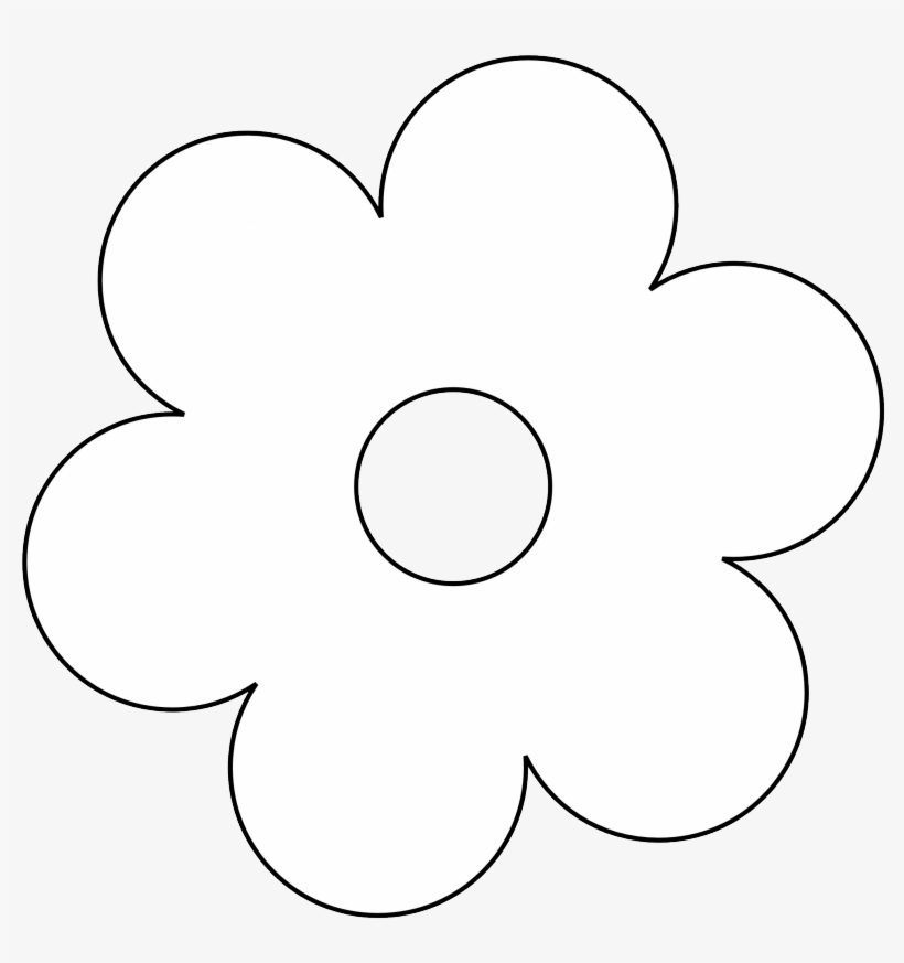 Black And White Flower Canvas Pictures 32726 Black - Flower White Clip Art, transparent png download