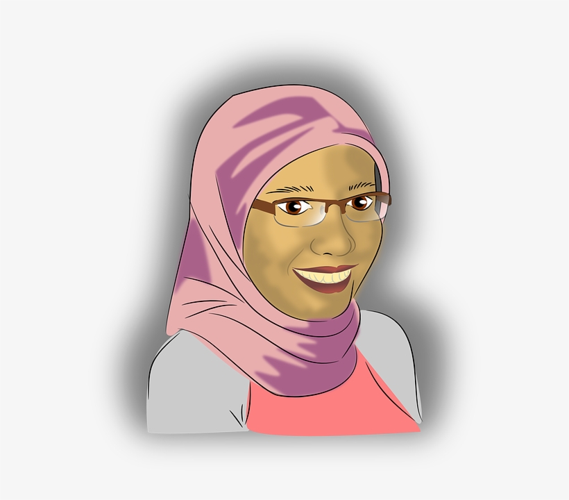571 X 640 2 - Hijab Muslim Women Clipart, transparent png download