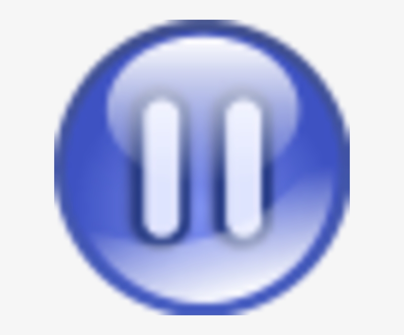 Pause Button Clip Art - Circle, transparent png download