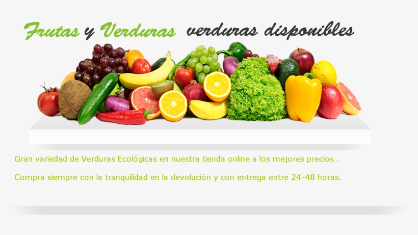 Frutas Ecológicas - Fruit And Veg Banner, transparent png download