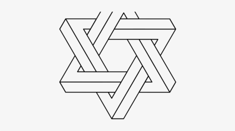 Star Of David Clipart Gold Triangle - Brain Vector, transparent png download