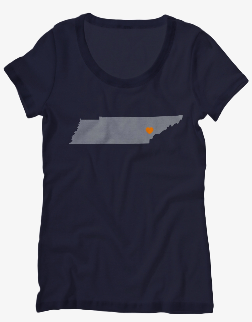 Ladies Tennessee Heart T Shirt T Shirt - Shirt, transparent png download