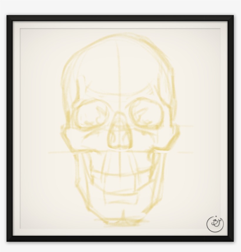 Benmiller Skullprocess 01smear-1500px - Skull, transparent png download