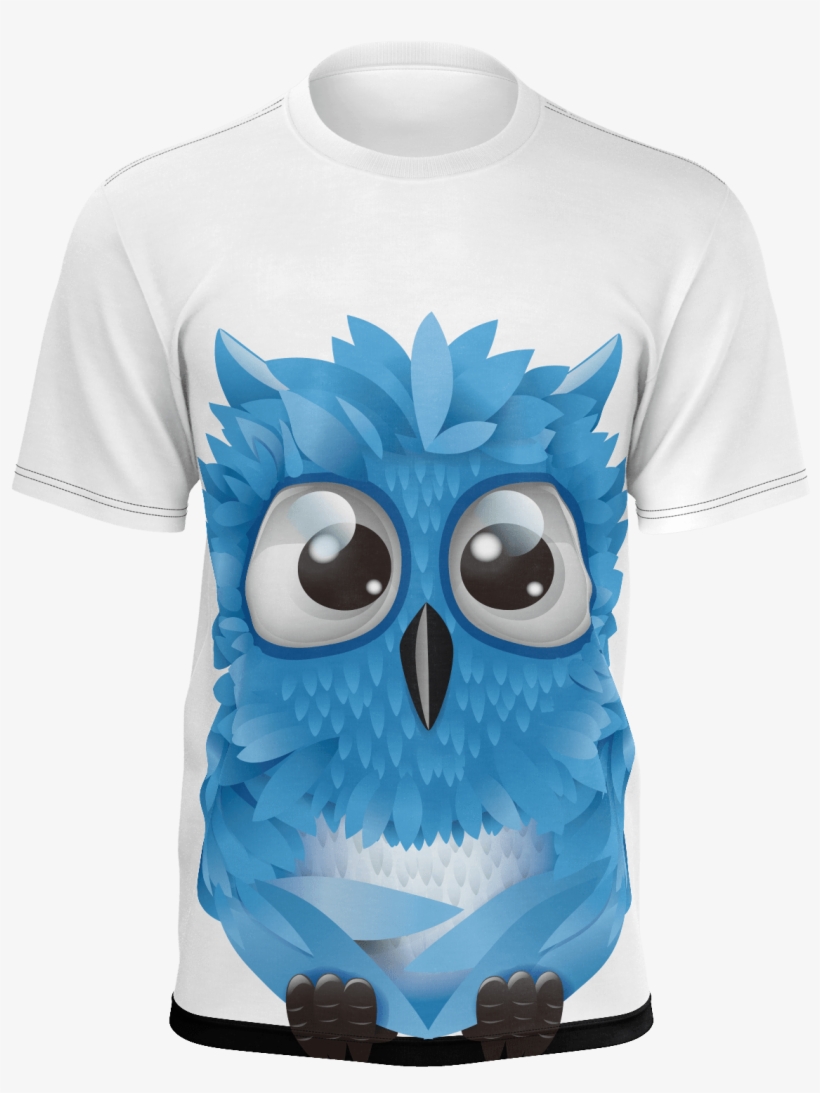 Cute Owl T-shirt - Eastern Screech Owl, transparent png download