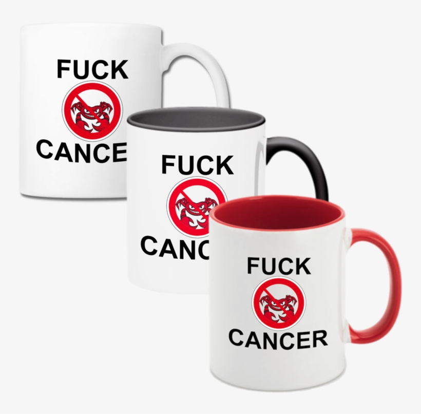Diseño Café Taza Con Color Impresión "follar El Cáncer" - Coffee Cup, transparent png download