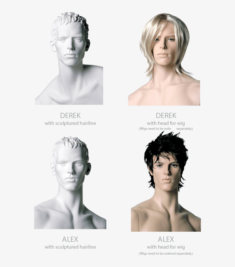 All Mannequins Can Be Ordered Headless Or Can Be Combined - Lace Wig, transparent png download