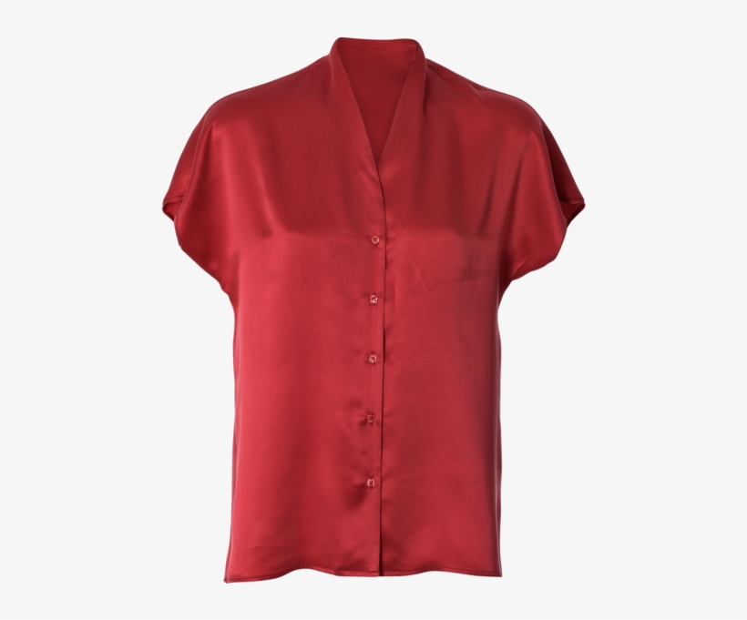 Blouse Red Png, transparent png download