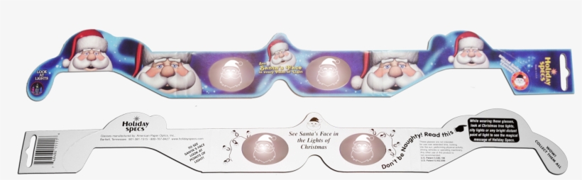 3d Glasses Santa 2, transparent png download