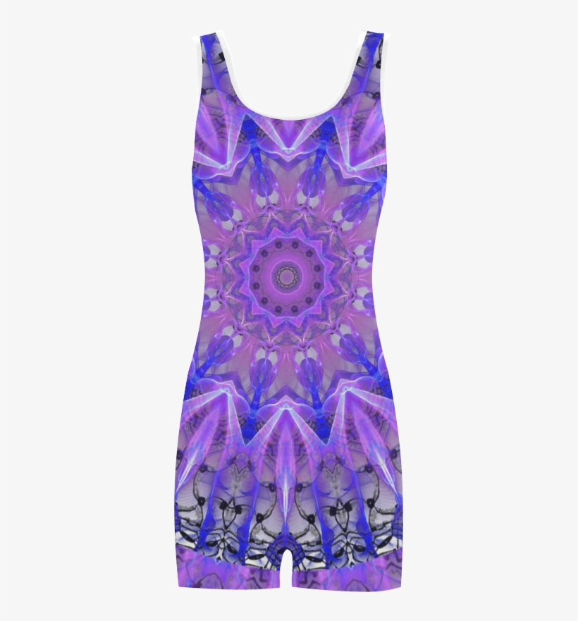 Abstract Plum Ice Crystal Palace Lattice Lace Classic - Day Dress, transparent png download