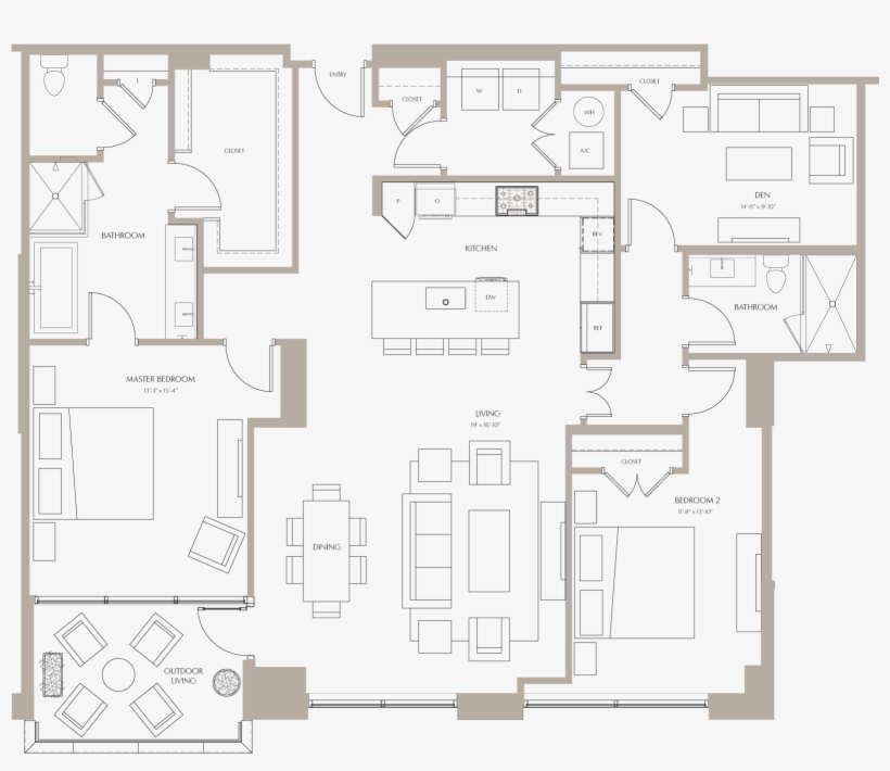 Magnolia Iii T6 - Floor Plan, transparent png download