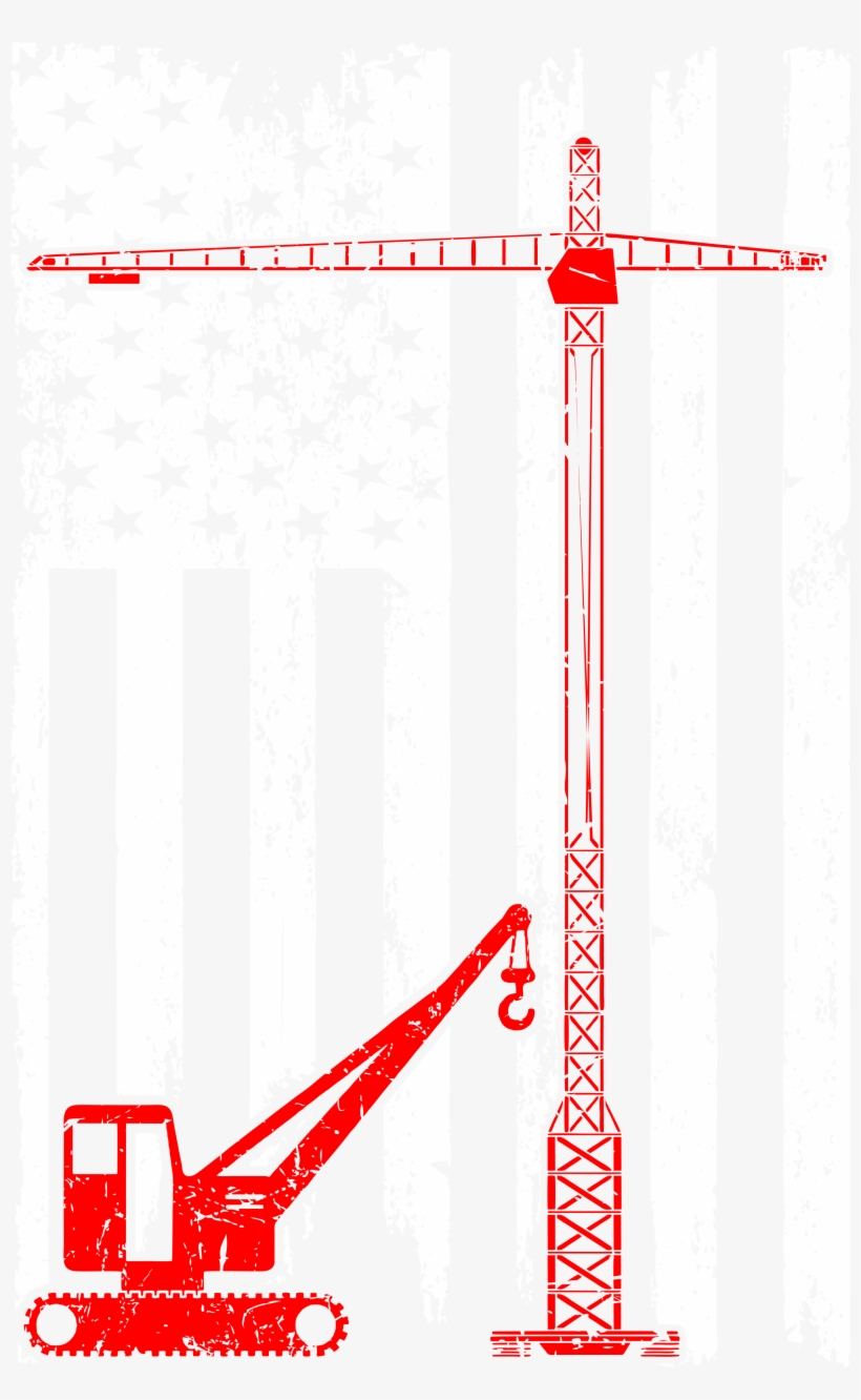 Crane Operator Profession Usa Flag Pride Tshirt, transparent png download