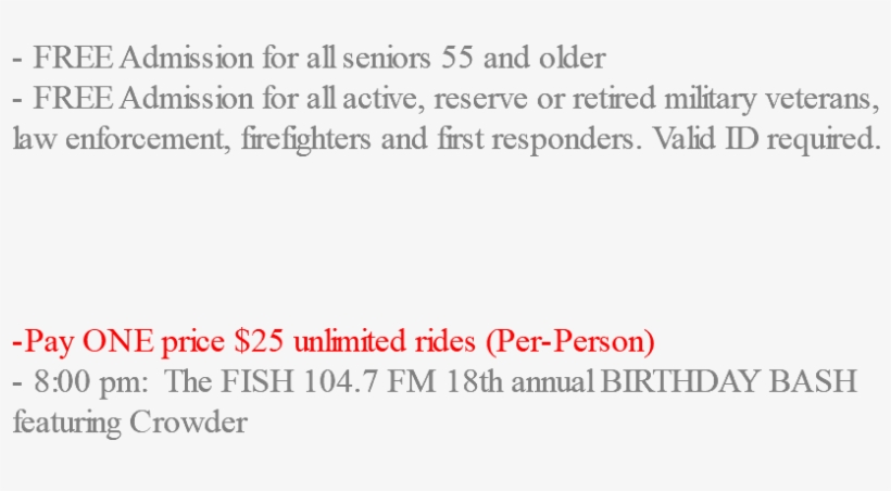 Free Admission For All Seniors 55 And Older - Say Sorry A Million Times, transparent png download