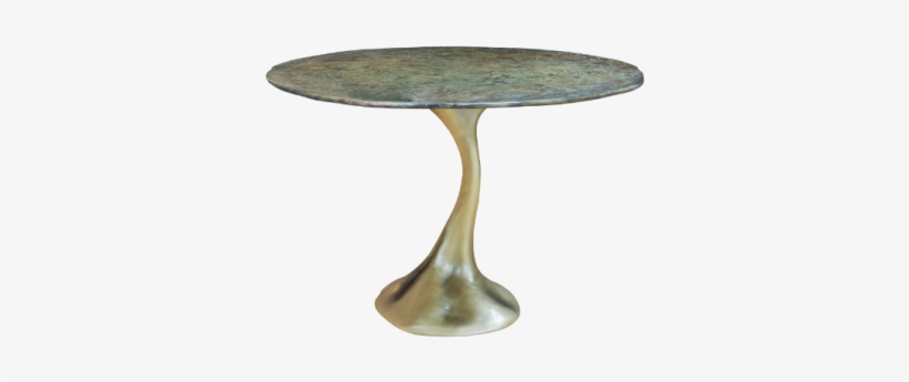 Ivy Dining Table Finished In Pale Gold With Textured - Outdoor Table, transparent png download
