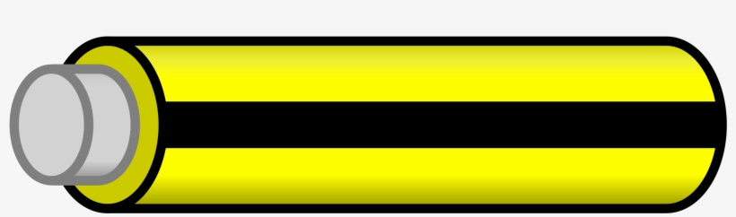 Open - White Wire With Black Stripe, transparent png download