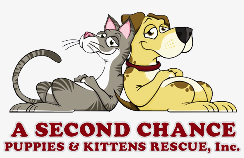 A Second Chance Puppy Logo Copy - Cat And Dog Cartoon, transparent png download