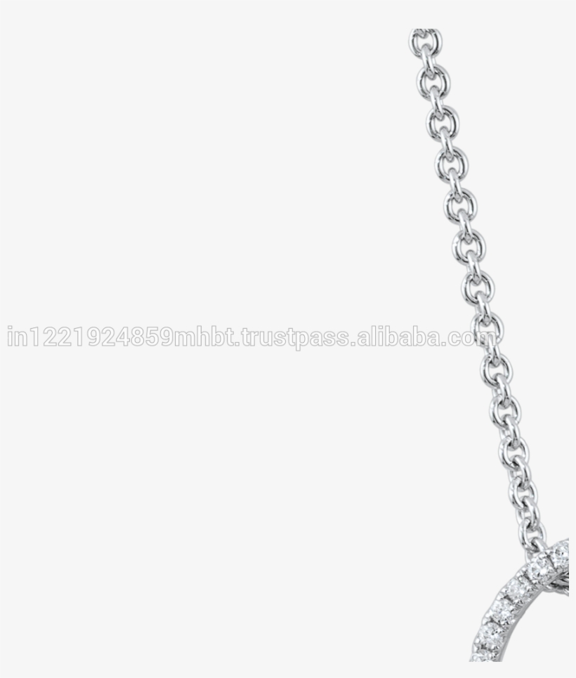 Fancy Heart Shape Designed Diamond Pendent - Chain, transparent png download
