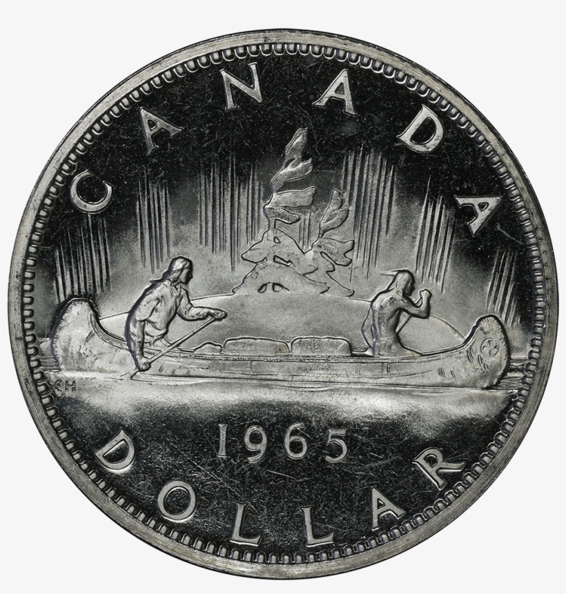 Roll Of 20 1965 Canada Silver Voyageur Dollar - Cash, transparent png download