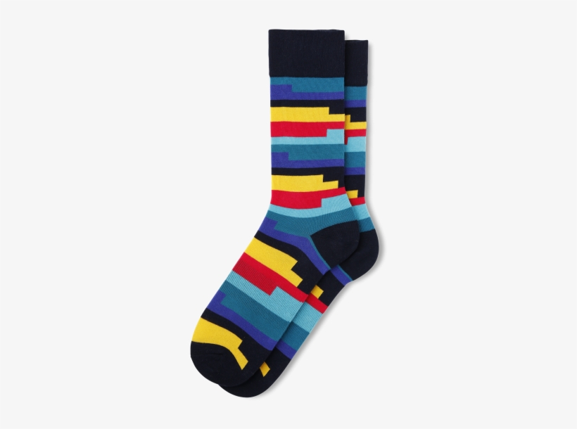 Michael Ferrera Ryb Stripe Socks - Sock, transparent png download