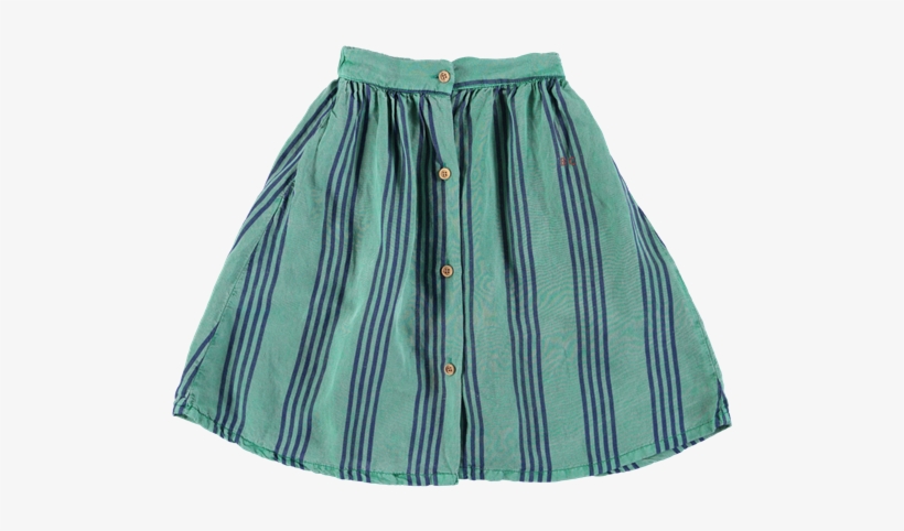 Picture Of Striped Midi Skirt Green - Bobo Choses Midi Skirt, transparent png download