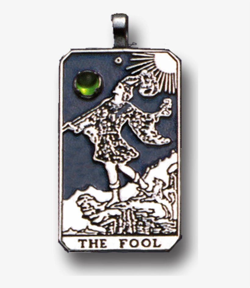 The Fool Large Gemstone Tarot Pendant At Jewelry Gem - Fool Tarot Card, transparent png download